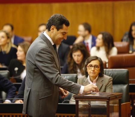 Diputados autonómicos del PP de Jaén en la constitución del Parlamento andaluz 27/12/2018